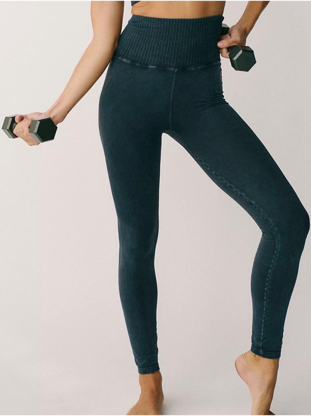 Free People Good Karma High-Rise 7/8 Length Leggings